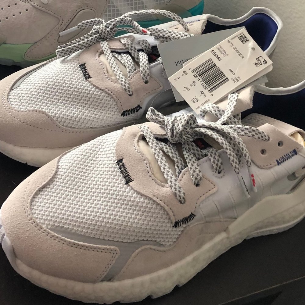 SOLD || Adidas Nite Jogger 3M in Cream/White - Picture 6 of 6